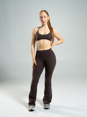 Aura Ultra-High Rise Flared Pant Long - Walnut