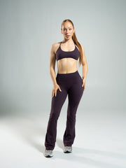 Aura Ultra-High Rise Flared Pant Long - Black Garnet