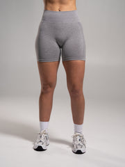 Pump Mid Rise Short - Heather Grey